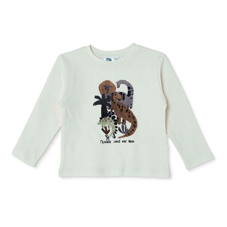 Mothercare Erkek Bebek Tişört-Pantolon Dinozor Baskılı Bağcıklı Bisiklet Yaka Uzun Kol Duble