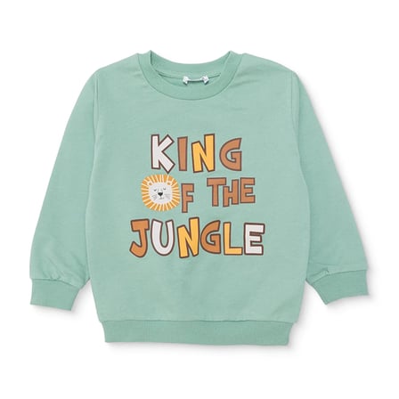 hellobaby erkek bebek sweatshirt yazı baskılı bisiklet yaka uzun kol