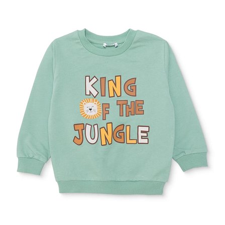 hellobaby erkek bebek sweatshirt yazı baskılı bisiklet yaka uzun kol