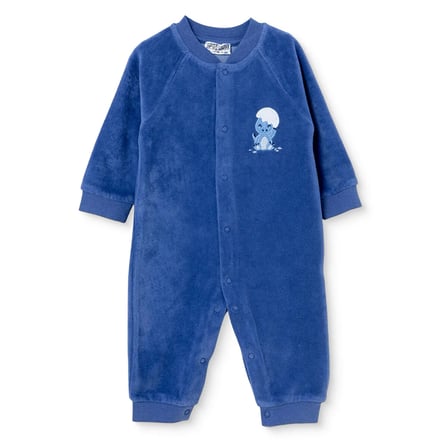 HelloBaby Erkek Bebek Kadife Tulum Hayvan Baskılı Çıtçıtlı Bisiklet Yaka Uzun Kol Patiksiz