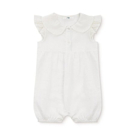 Mothercare Kız Bebek Kısa Tulum Çiçek Baskılı Çıtçıtlı Bebe Yaka Atlet Lastikli