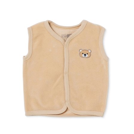 HelloBaby Erkek Bebek Yelek Hayvan Baskılı Çıtçıtlı V Yaka Atlet