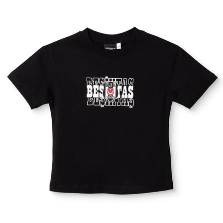Beşiktaş Unisex Lisans Tişört Bisiklet Yaka Kısa Kol