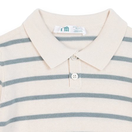 Mothercare Erkek Bebek Kazak Çizgili Polo Yaka Uzun Kol