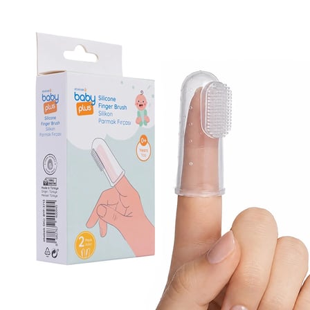baby plus Silikon Parmak Diş Kaşıyıcı 2'li