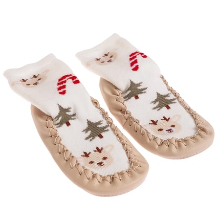 HelloBaby Unisex Çarık Çorap Yeniyıl Baskılı