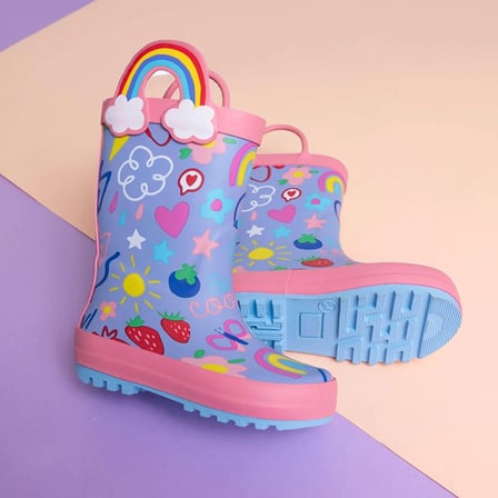 HelloBaby Kız Bebek Yağmur Çizmesi