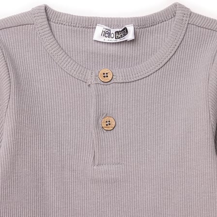 HelloBaby Erkek Bebek Sweatshirt-Alt Çıtçıtlı Bisiklet Yaka Uzun Kol Patiksiz