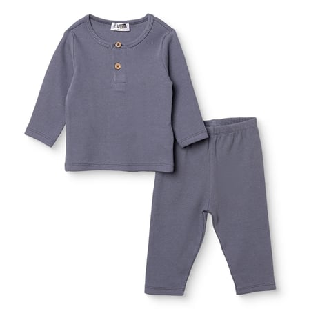 HelloBaby Erkek Bebek Sweatshirt-Alt Çıtçıtlı Bisiklet Yaka Uzun Kol Patiksiz