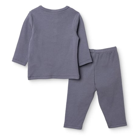 HelloBaby Erkek Bebek Sweatshirt-Alt Çıtçıtlı Bisiklet Yaka Uzun Kol Patiksiz