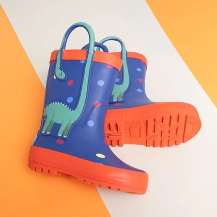 HelloBaby Erkek Bebek Yağmur Çizmesi Dinozor Baskılı