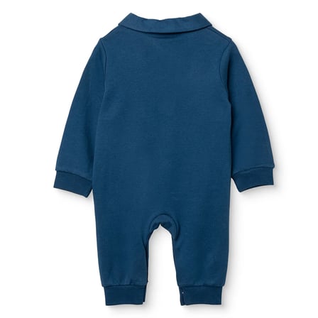 HelloBaby Erkek Bebek Tulum Taşıtlar Baskılı Çıtçıtlı Gömlek Yaka Uzun Kol Ribanalı