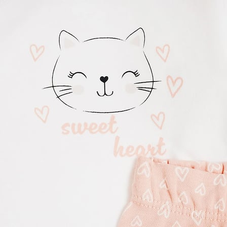 HelloBaby Kız Bebek 5li Hastane Çıkışı Dinozor Baskılı Çıtçıtlı Bisiklet Yaka Long Sleeve Patikli