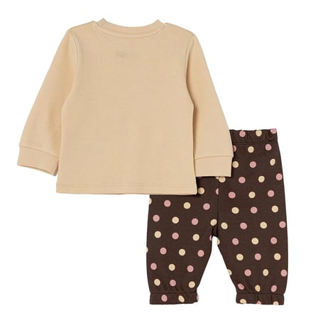 HelloBaby Kız Bebek Pijama Takımı Hayvan Baskılı Çıtçıtlı Bisiklet Yaka Uzun Kol Ribanalı