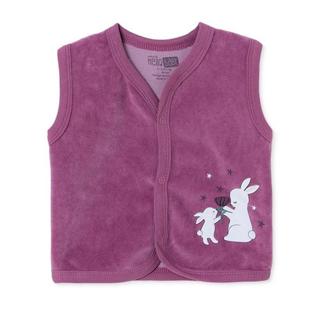 HelloBaby Kız Bebek Yelek Hayvan Baskılı Çıtçıtlı V Yaka Atlet