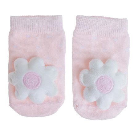 HelloBaby Kız Bebek Oyuncaklı Çorap Hayvan Baskılı