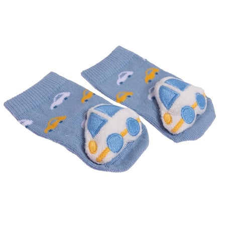 HelloBaby Erkek Bebek Oyuncaklı Çorap Taşıtlar Baskılı