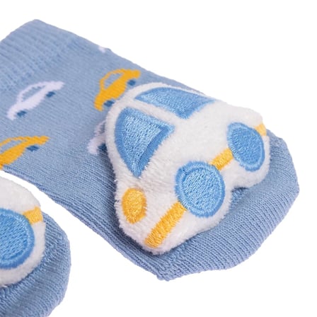 HelloBaby Erkek Bebek Oyuncaklı Çorap Taşıtlar Baskılı
