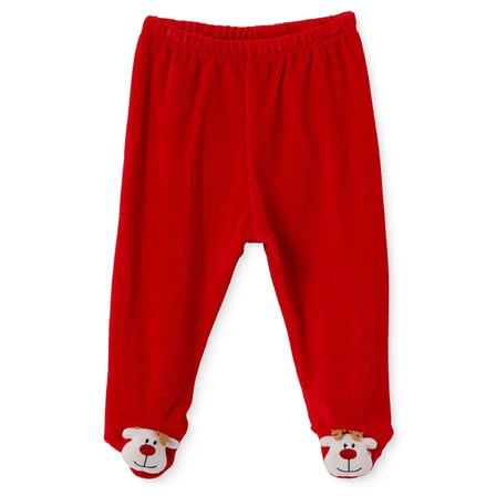 HelloBaby Unisex Kadife Alt Hayvan Baskılı Patikli