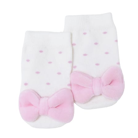 HelloBaby Kız Bebek Oyuncaklı Çorap Fiyonk Baskılı
