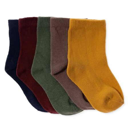 HelloBaby Unisex 5li Soket Çorap Puantiye Baskılı