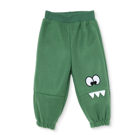 HelloBaby Erkek Bebek Polar Pantolon Hayvan Baskılı Lastikli