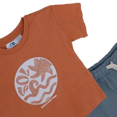 Mothercare Erkek Bebek Tişört-Pantolon Bağcıklı Gömlek Yaka Uzun Kol Reçme