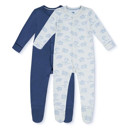 Mothercare Erkek Bebek Tulum Hayvan Baskılı Çıtçıtlı Bisiklet Yaka Long Sleeve Patikli