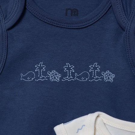 Mothercare Erkek Bebek 5li Body Hayvan Baskılı Çıtçıtlı Zarf Yaka Long Sleeve