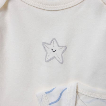 Mothercare Erkek Bebek 5li Body Hayvan Baskılı Çıtçıtlı Zarf Yaka Long Sleeve