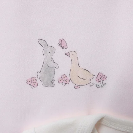 Mothercare Kız Bebek 5li Body Hayvan Baskılı Çıtçıtlı Zarf Yaka Long Sleeve