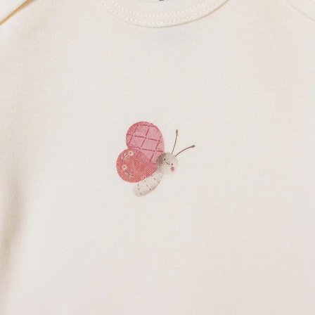 Mothercare Kız Bebek 5li Body Hayvan Baskılı Çıtçıtlı Zarf Yaka Long Sleeve