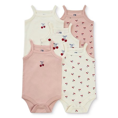 Mothercare Kız Bebek 5li Body Hayvan Baskılı Çıtçıtlı Zarf Yaka Long Sleeve