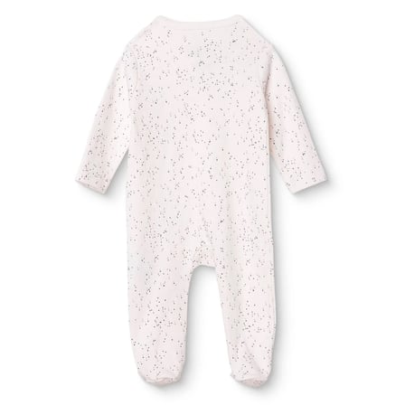 HelloBaby Kız Bebek Tulum Puantiye Baskılı Fermuarlı Bisiklet Yaka Uzun Kol Patikli