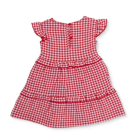 Mothercare Kız Bebek Elbise Bisiklet Yaka Kısa Kol Reçme