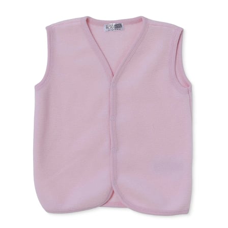 HelloBaby Kız Bebek Polar Yelek Çıtçıtlı V Yaka Atlet