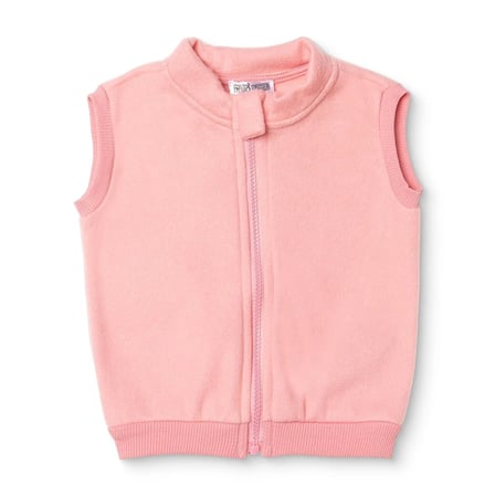 HelloBaby Kız Bebek Polar Yelek Fermuarlı Dik Yaka Atlet