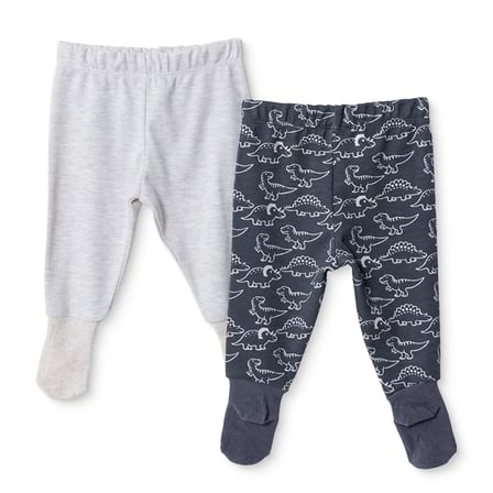 HelloBaby Erkek Bebek 2li Pantolon Dinozor Baskılı Çoraplı