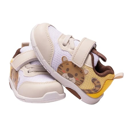 BabyWalk Erkek Bebek Spor Ayakkabı Hayvan Baskılı Cırt Bantlı
