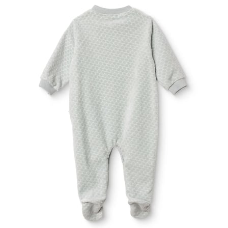 Bebetto Erkek Bebek Kadife Tulum Dinozor Baskılı Çıtçıtlı Bisiklet Yaka Uzun Kollu Patikli
