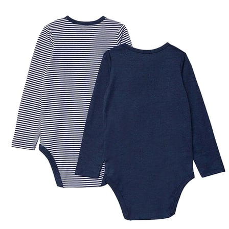 HelloBaby Erkek Bebek 2li Body Çıtçıtlı Çıtçıtlı Yaka Long Sleeve