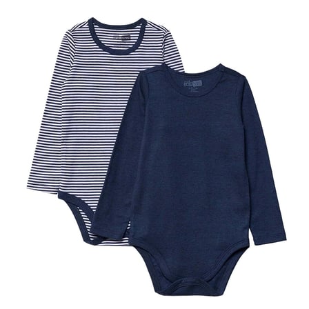 HelloBaby Erkek Bebek 2li Body Çıtçıtlı Çıtçıtlı Yaka Long Sleeve