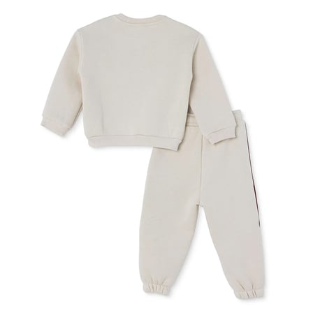 HelloBaby Erkek Bebek Eşofman Takımı Hayvan Baskılı Fermuarlı Bisiklet Yaka Long Sleeve Ribanalı