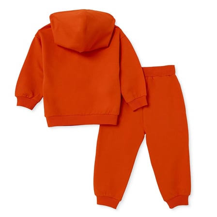 HelloBaby Erkek Bebek Eşofman Takımı Dinozor Baskılı Bağcıklı Kapüşonlu Long Sleeve Lastikli