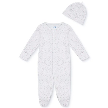 Mothercare Kız Bebek Tulum-Şapka Çıtçıtlı Bisiklet Yaka Long Sleeve Patikli