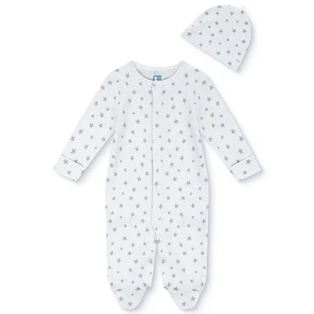 Mothercare Erkek Bebek Tulum-Şapka Çıtçıtlı Bisiklet Yaka Long Sleeve Patikli