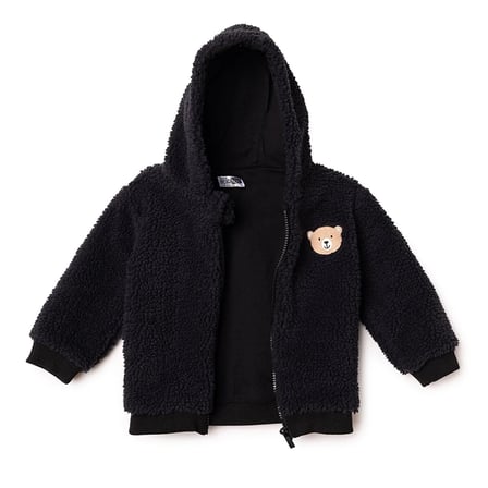HelloBaby Erkek Bebek Welsoft Mont Hayvan Baskılı Fermuarlı Kapüşonlu Long Sleeve