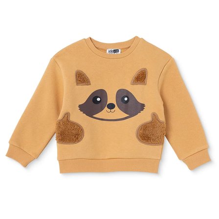 HelloBaby Erkek Bebek Sweatshirt Hayvan Baskılı Bisiklet Yaka Long Sleeve