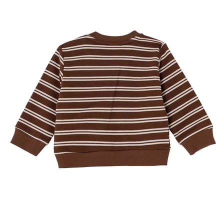 HelloBaby Erkek Bebek Sweatshirt Çizgili Çıtçıtlı Bisiklet Yaka Long Sleeve