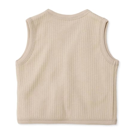 Bebetto Kız Bebek Yelek Çıtçıtlı V Yaka Short Sleeve